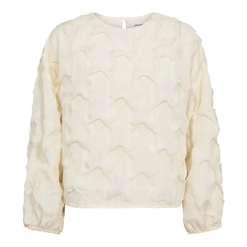 Co'Couture FeronCC Structure Bluse, Offwhite